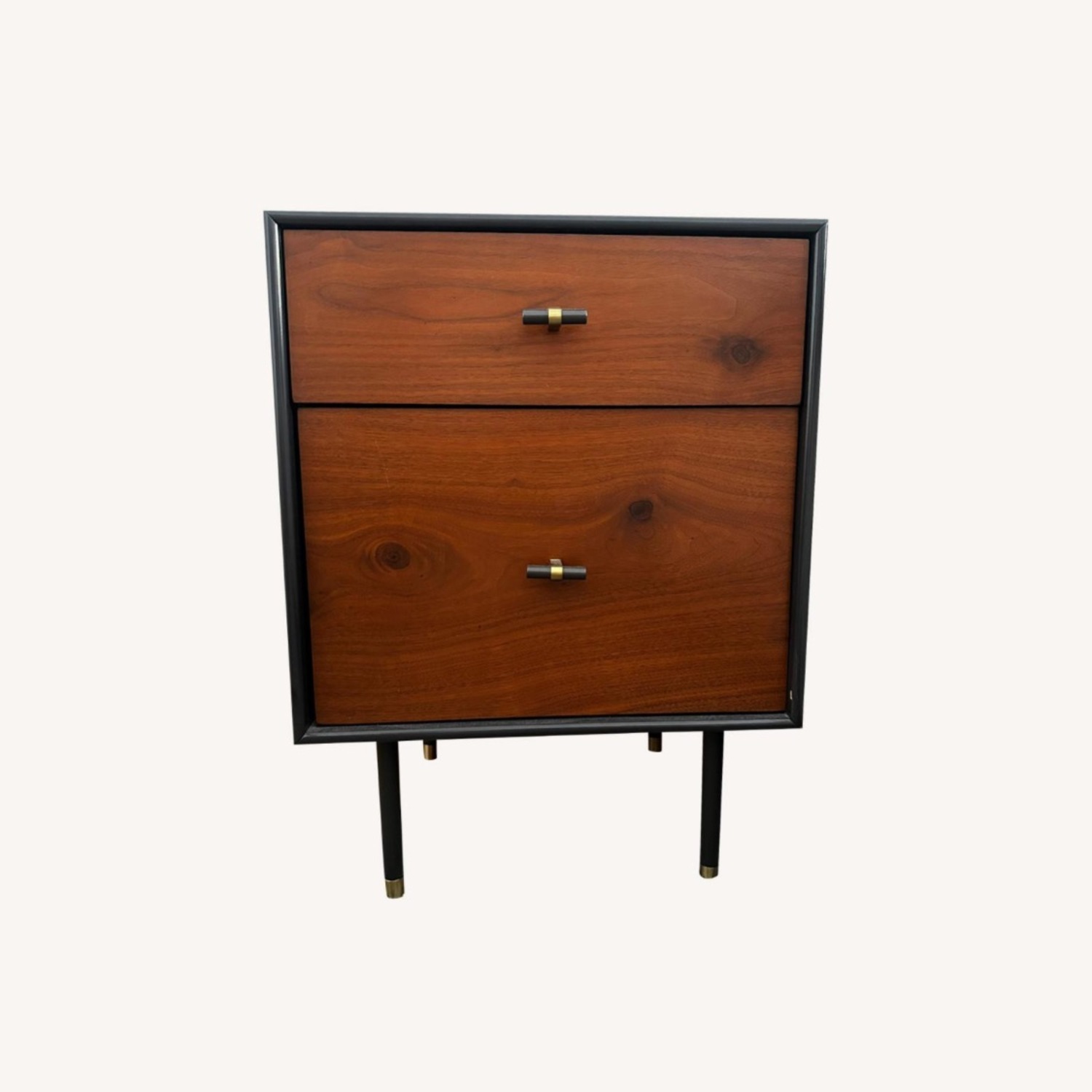 West Elm Lacquered Wood Modernist Nightstand - image-1