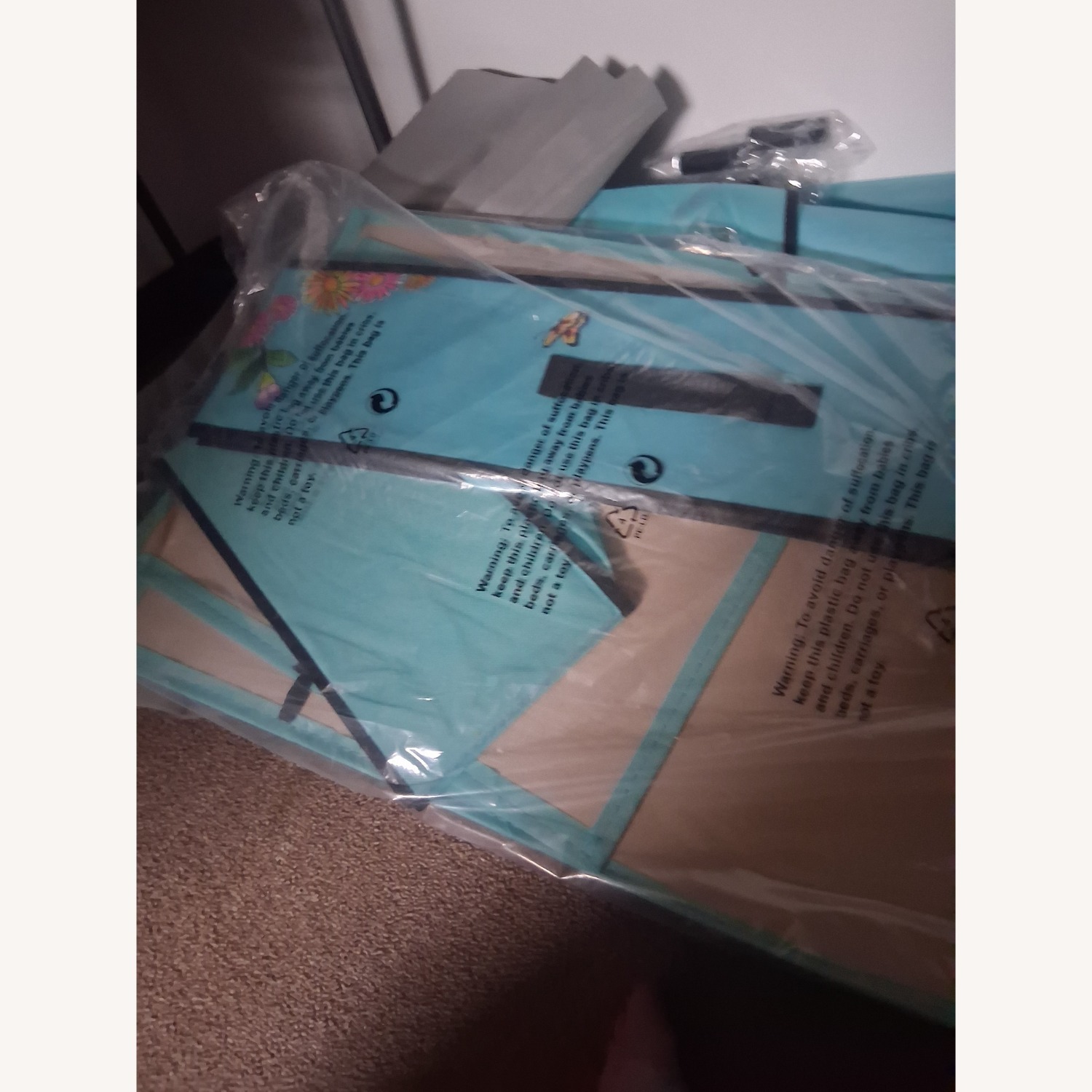 Blue humming bird armoire - image-2