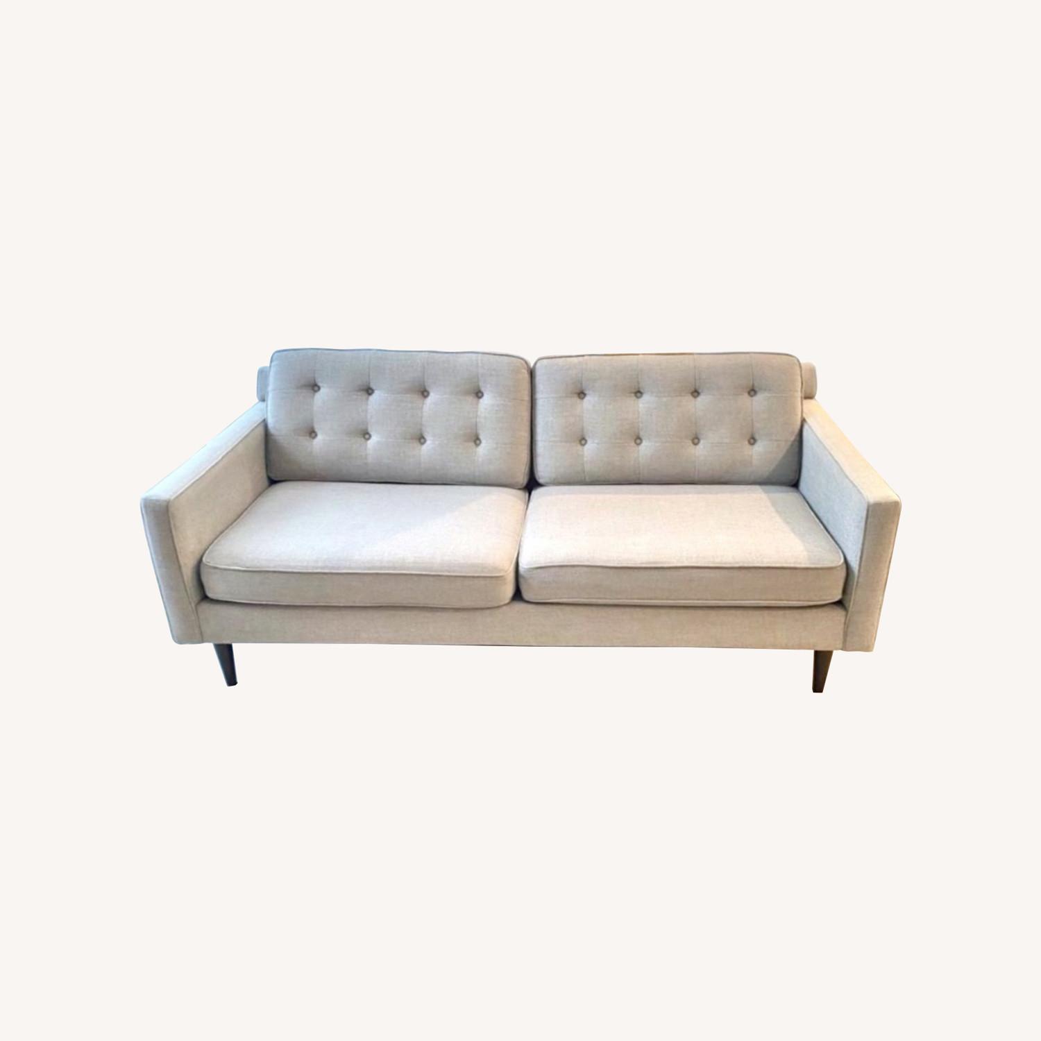 West Elm Light Gray Sofa - 3 Seats - image-0