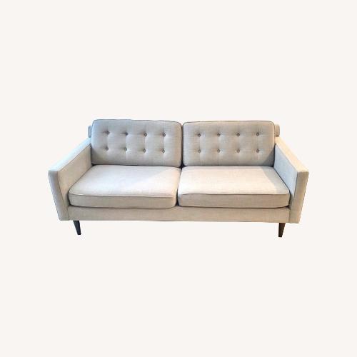 Used West Elm Light Gray Sofa - 3 Seats  for sale on AptDeco