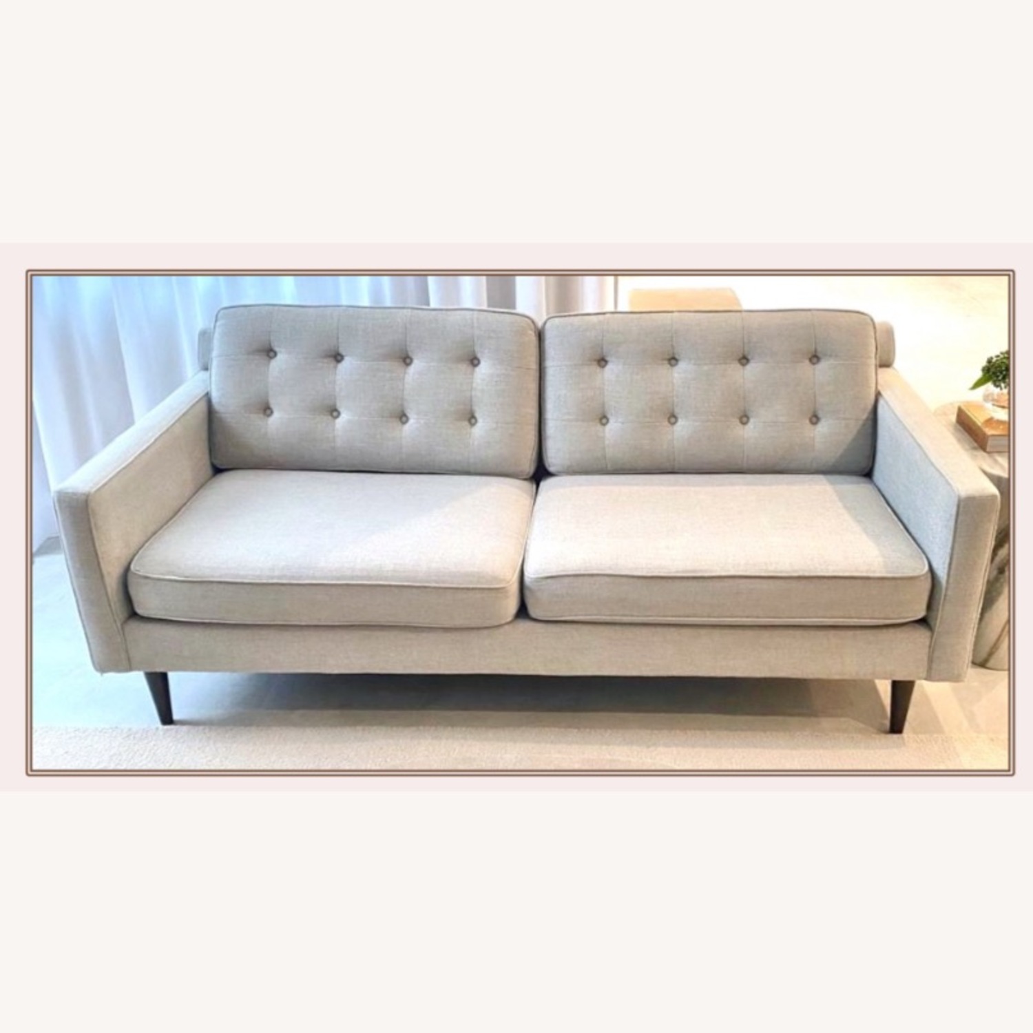 West Elm Light Gray Sofa - 3 Seats - image-4
