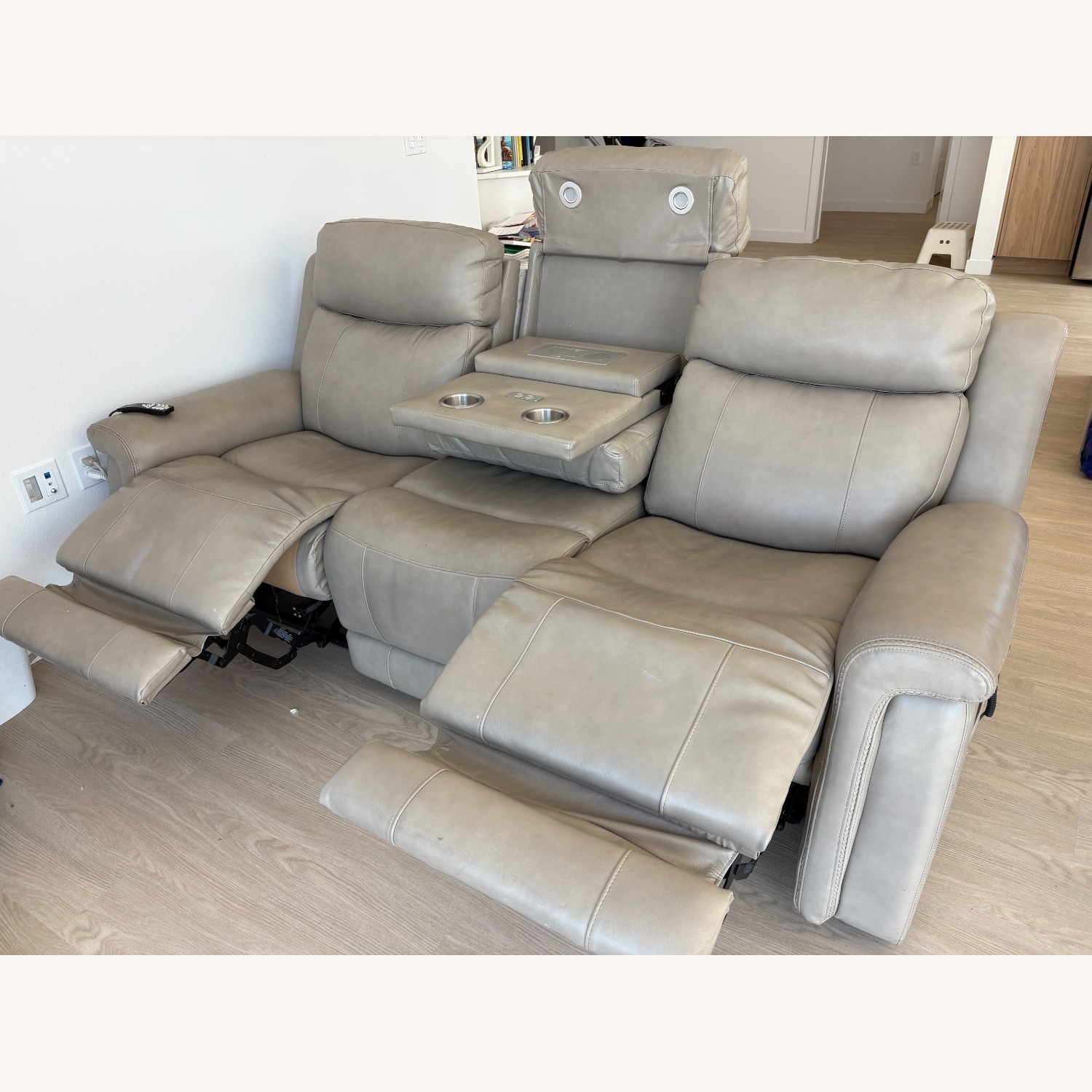 Power Reclining Sofa Sectional with 3 Seats - image-4