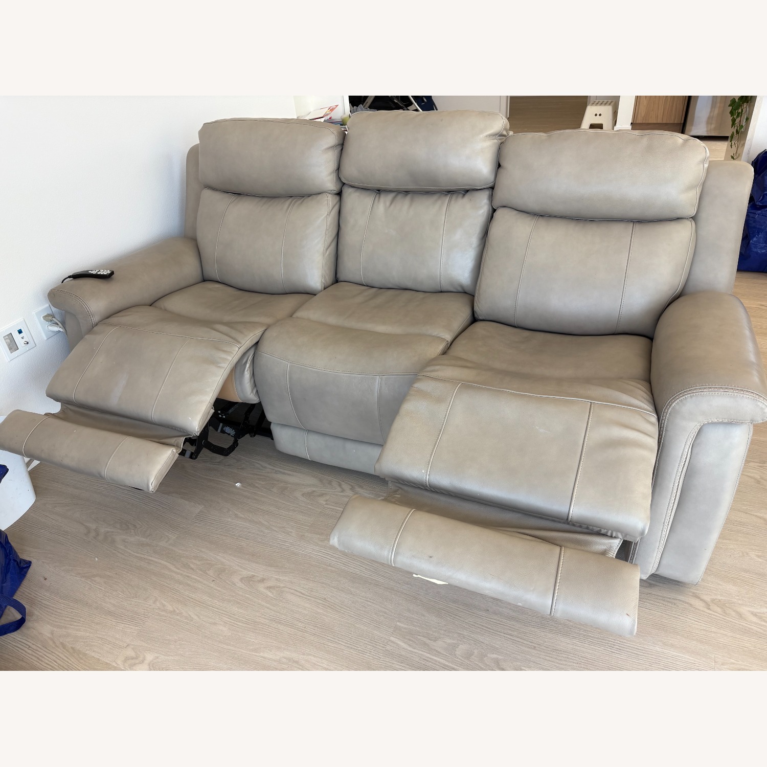 Power Reclining Sofa Sectional with 3 Seats - image-2