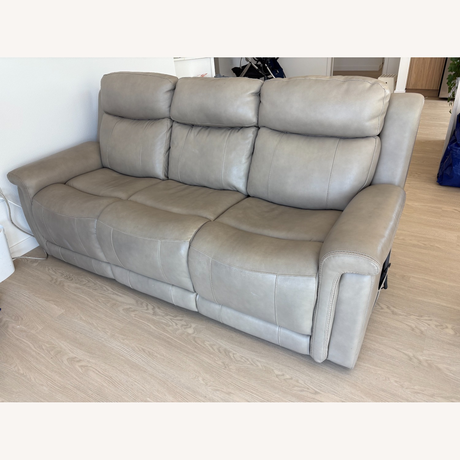 Power Reclining Sofa Sectional with 3 Seats - image-1
