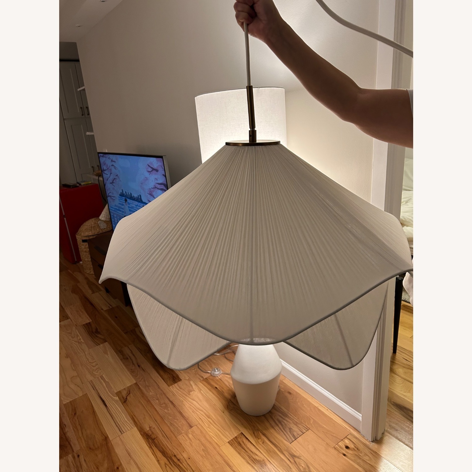 Crate & Barrel Lia Silk Pendant - image-1