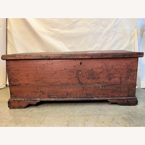 Used Primitive Rustic Blanket Chest for sale on AptDeco