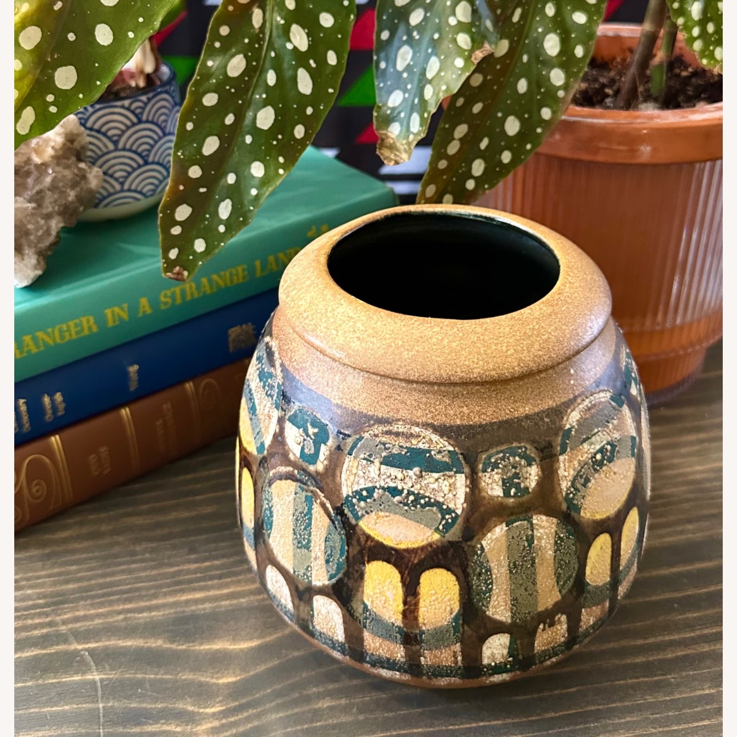 Vintage Israeli Lapid Pottery Vase – MCM - image-3