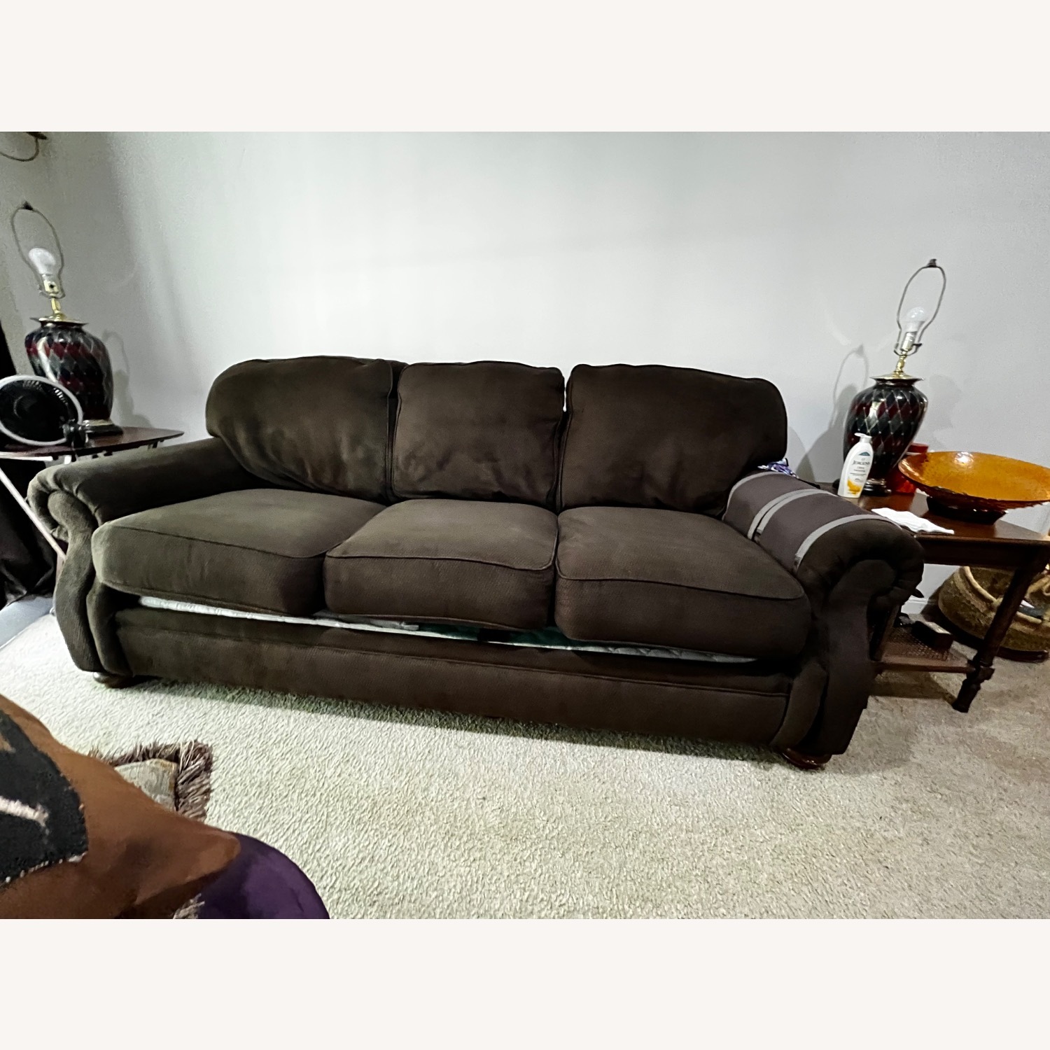 Dark Brown Soft Sofa - image-2