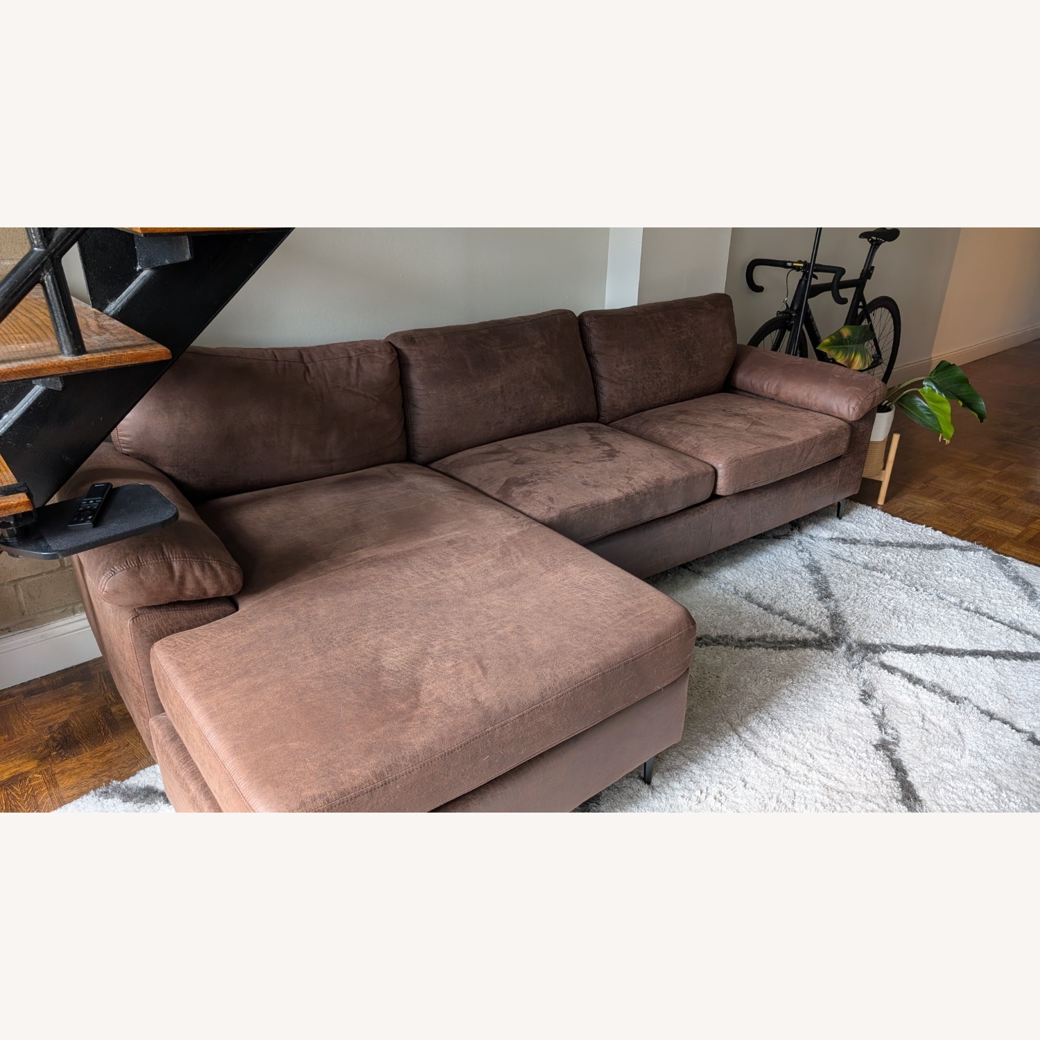 Brevick 2 Piece Faux Leather Sectional - image-2