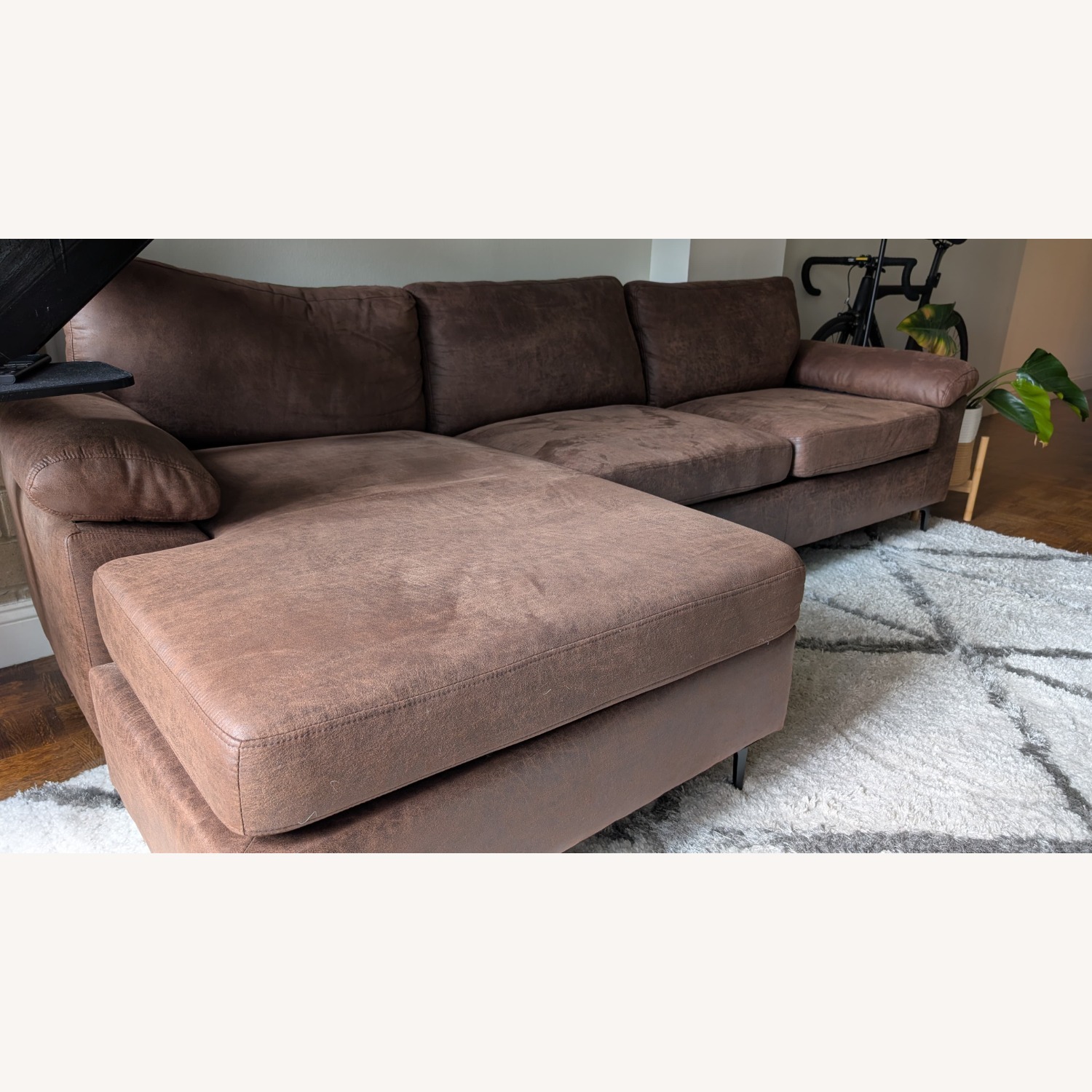Brevick 2 Piece Faux Leather Sectional - image-3