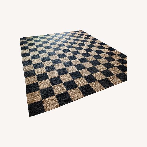 Used Revival Jute Rug, Checkered Hart 8x10 for sale on AptDeco