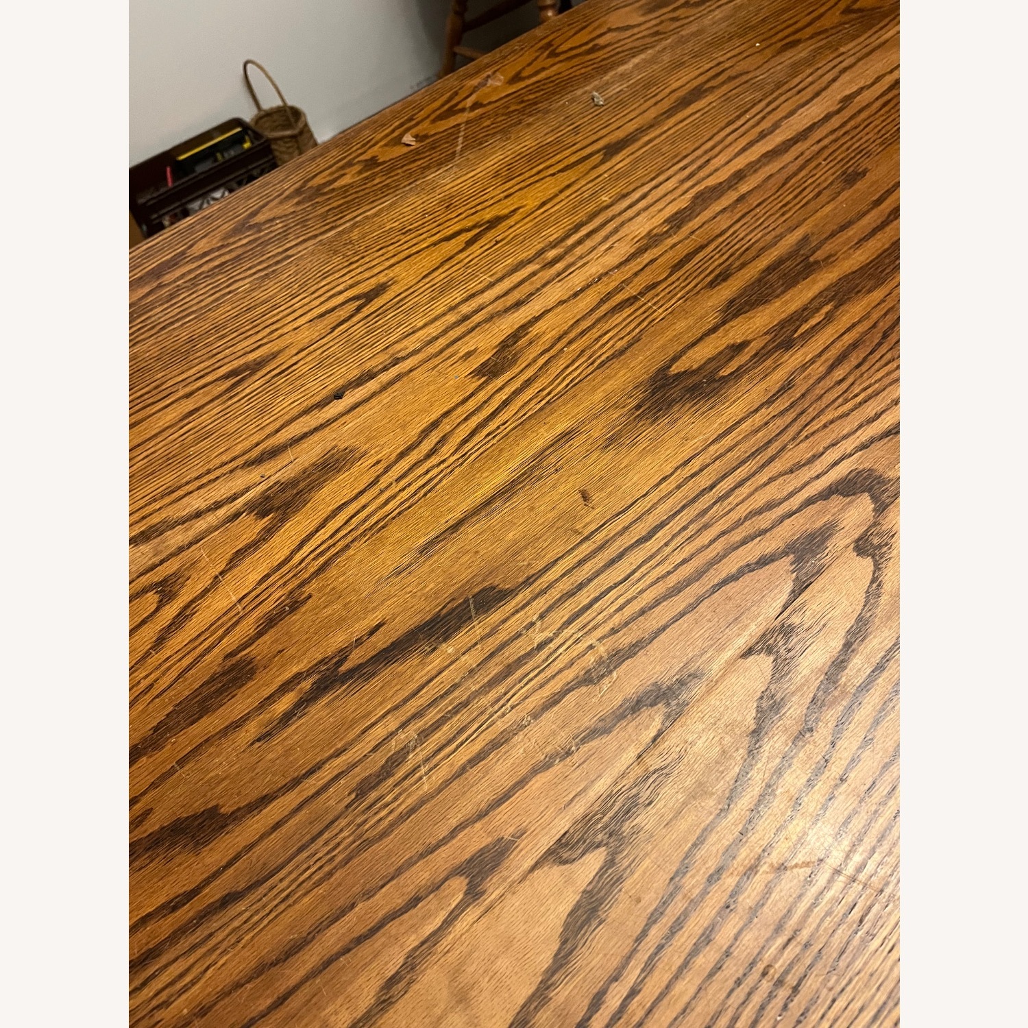 Antique Oak Dining Table - image-4