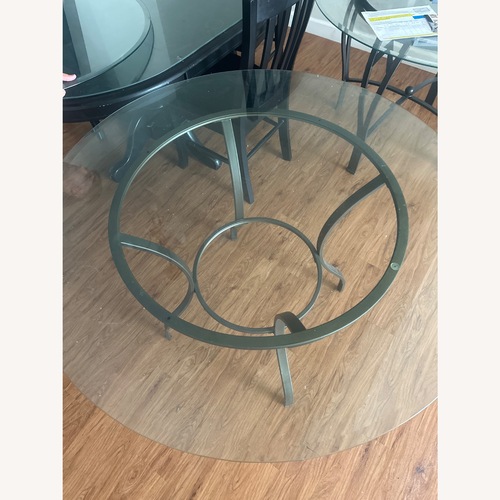 Used Paris Road Glass Table for sale on AptDeco