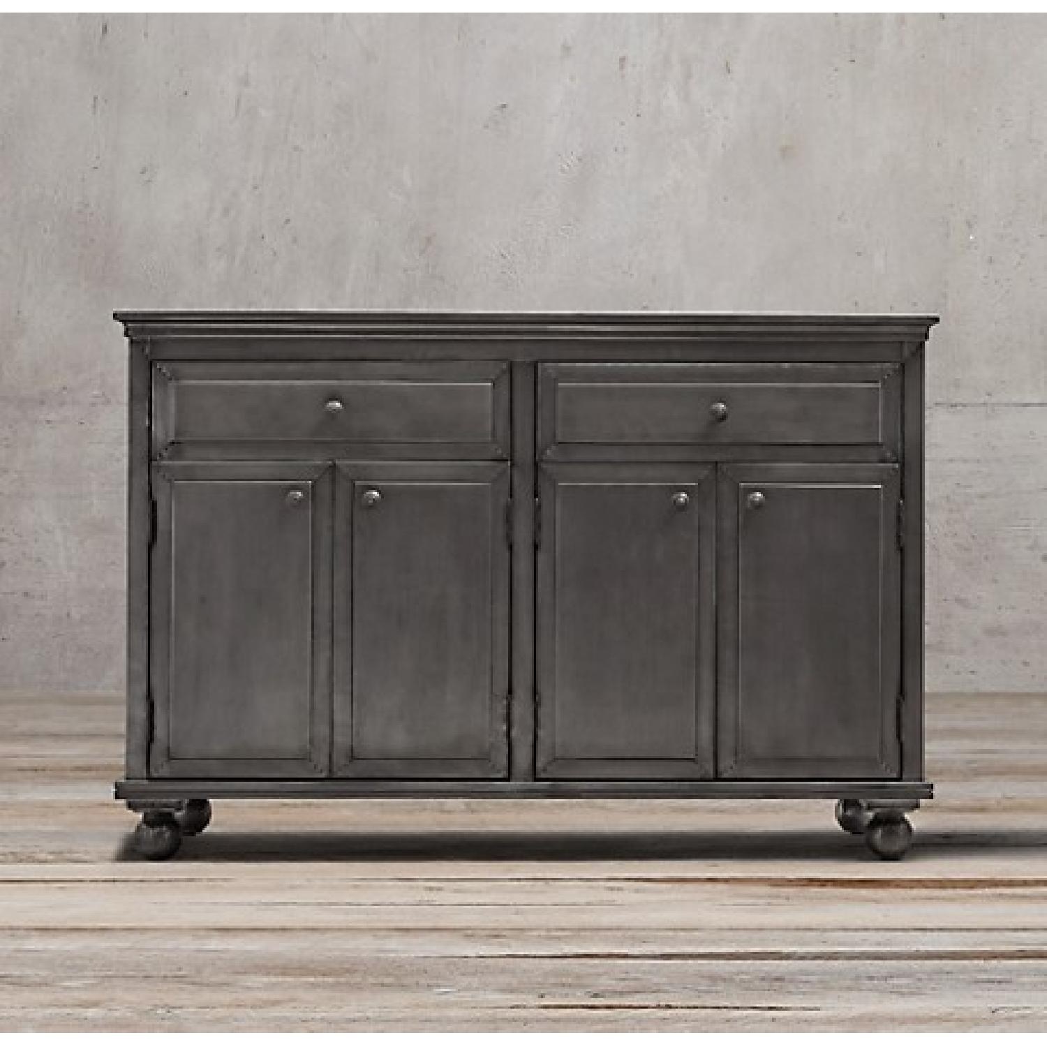 RH Annecy Gray/Green Metal Finished Dresser  - image-0