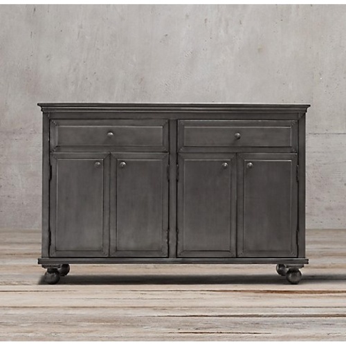 Used RH Annecy Gray/Green Metal Finished Dresser  for sale on AptDeco