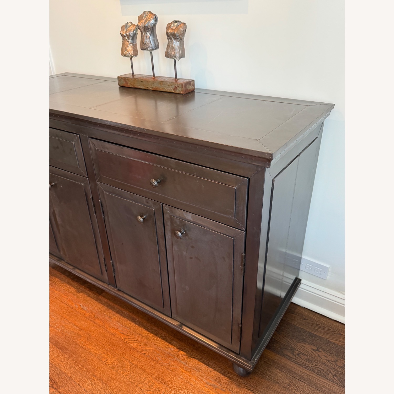 RH Annecy Gray/Green Metal Finished Dresser  - image-3