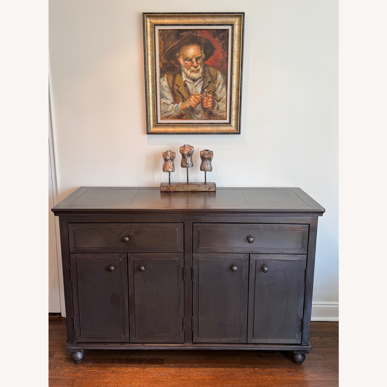 RH Annecy Gray/Green Metal Finished Dresser  - image-1