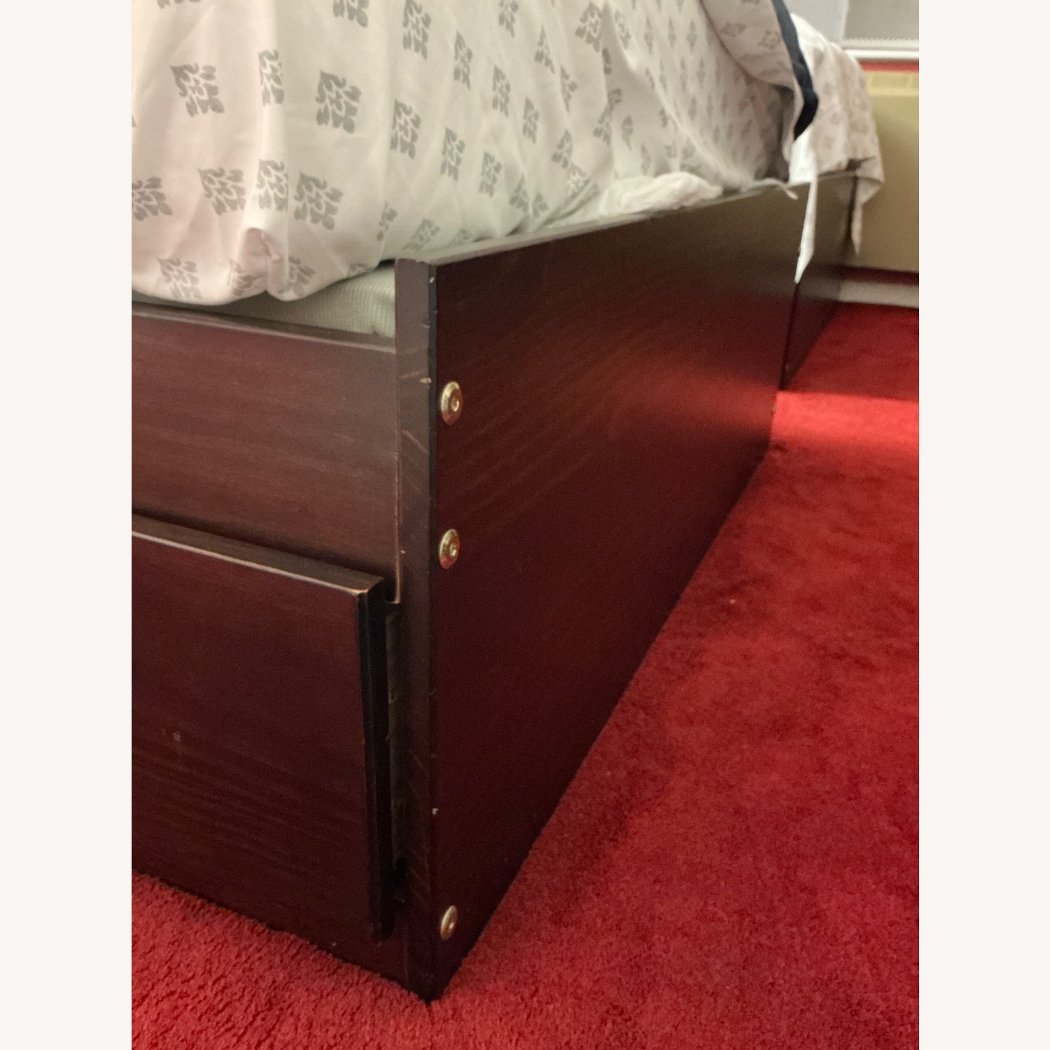 Dark Brown Twin Bed - image-3