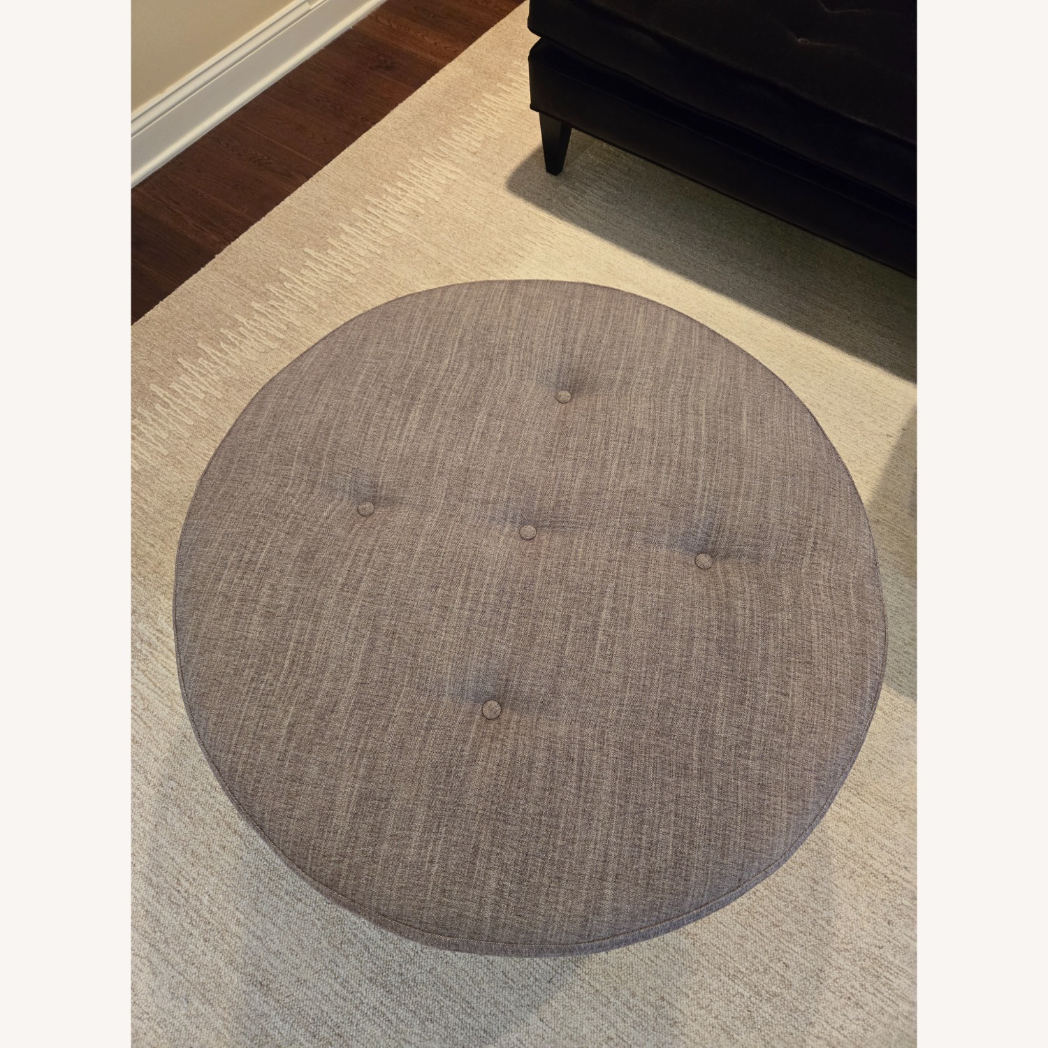 Round Uttermost Fabric Coffee Table / Ottoman - image-4