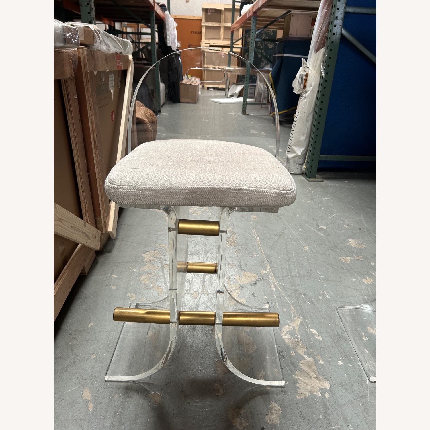 Charles Hollis Jones Lucite Brass Waterfall Design - image-6