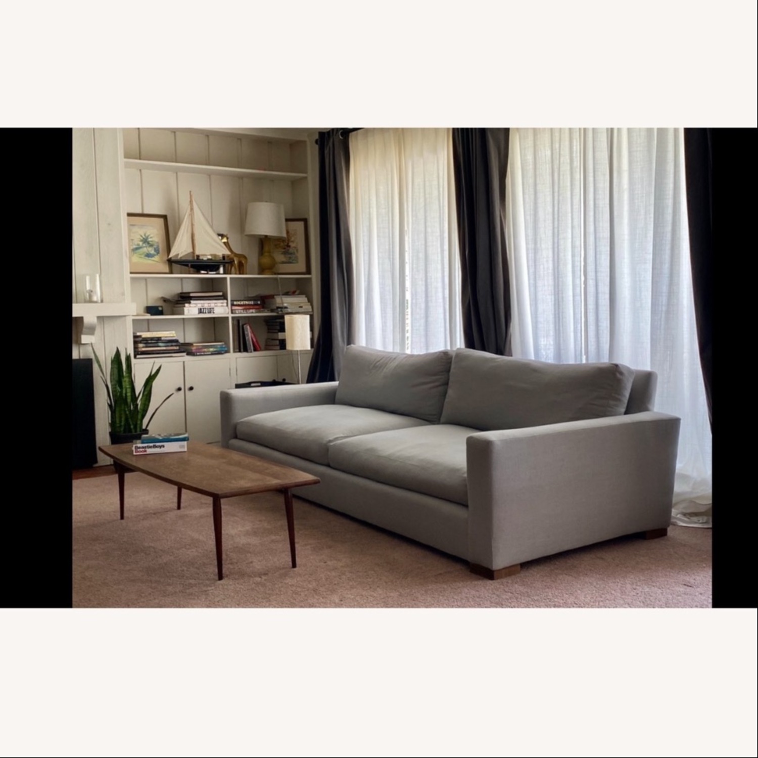 Reupholstered Restoration Hardware Maxwell Sofa - image-2