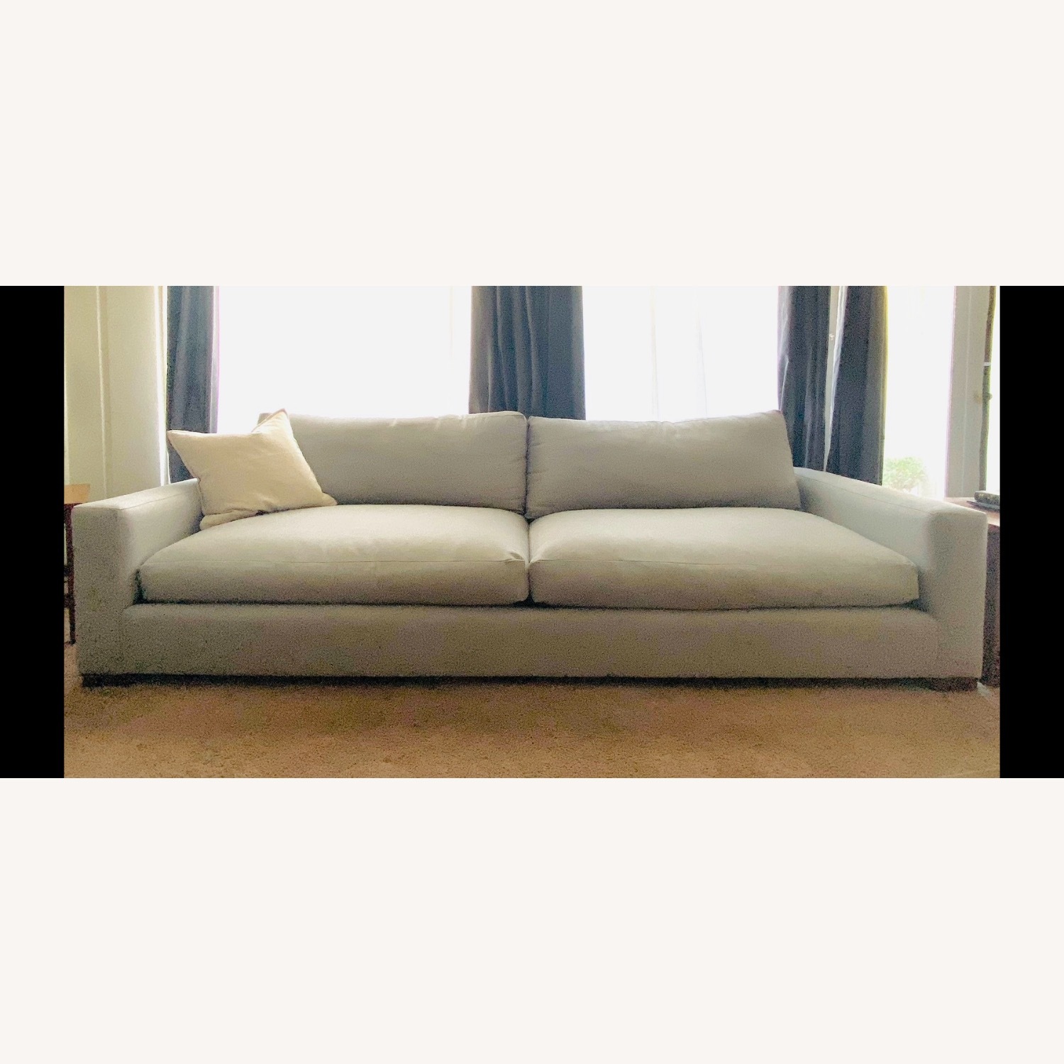Reupholstered Restoration Hardware Maxwell Sofa - image-1