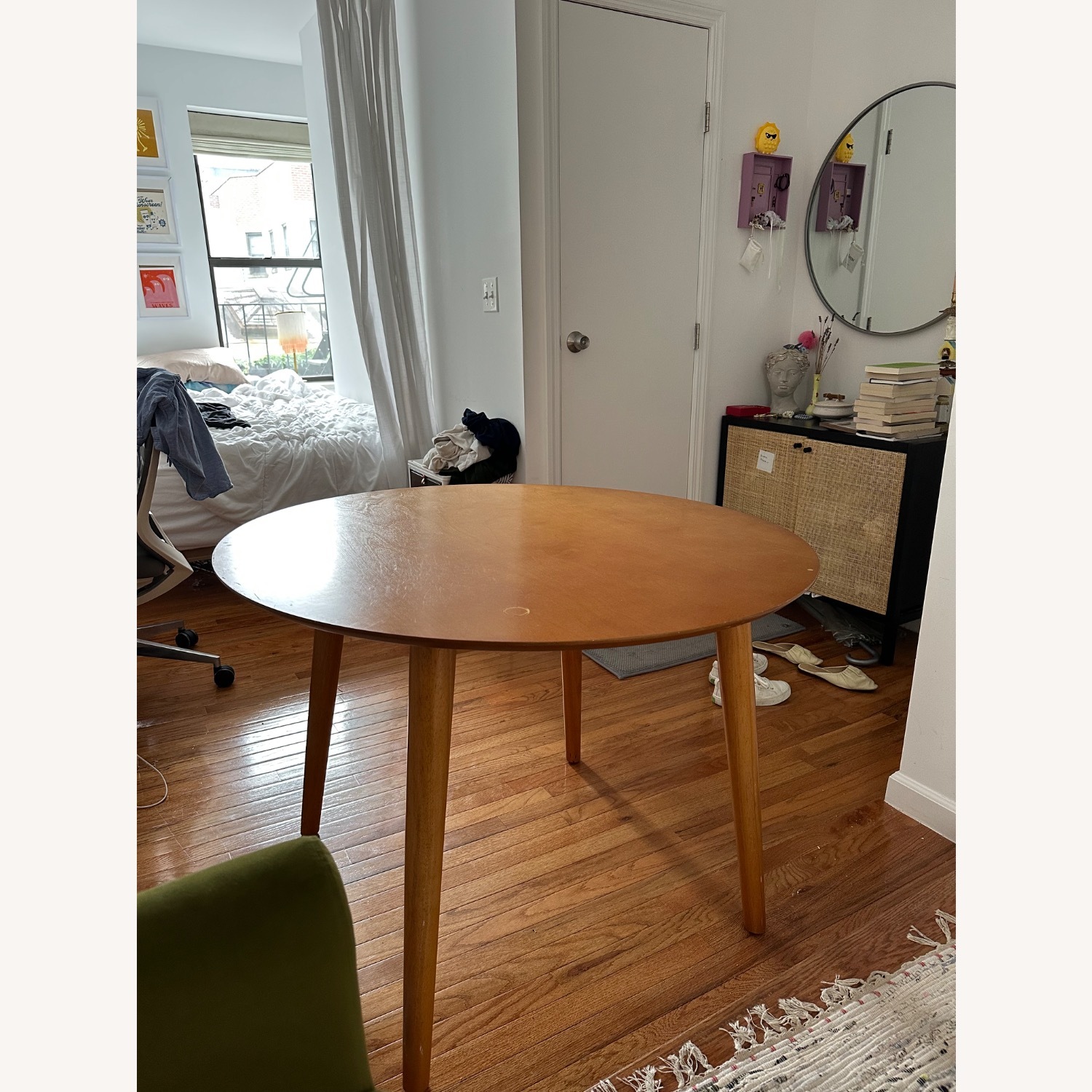 Landon Round Wooden Dining Table 41” - image-1