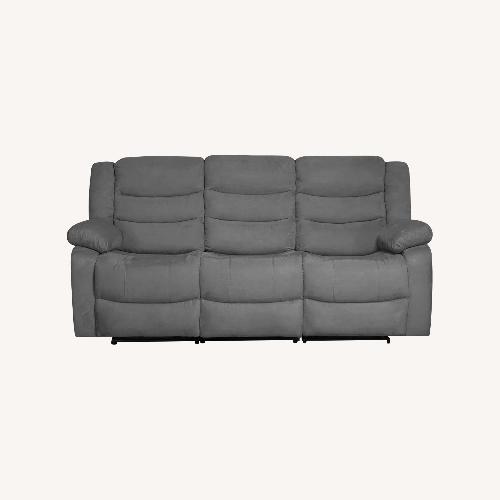 Used Microfiber Manual Recliner Sofa for sale on AptDeco