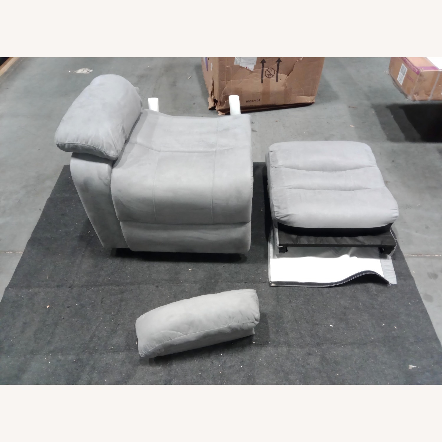 Microfiber Manual Recliner Sofa - image-4