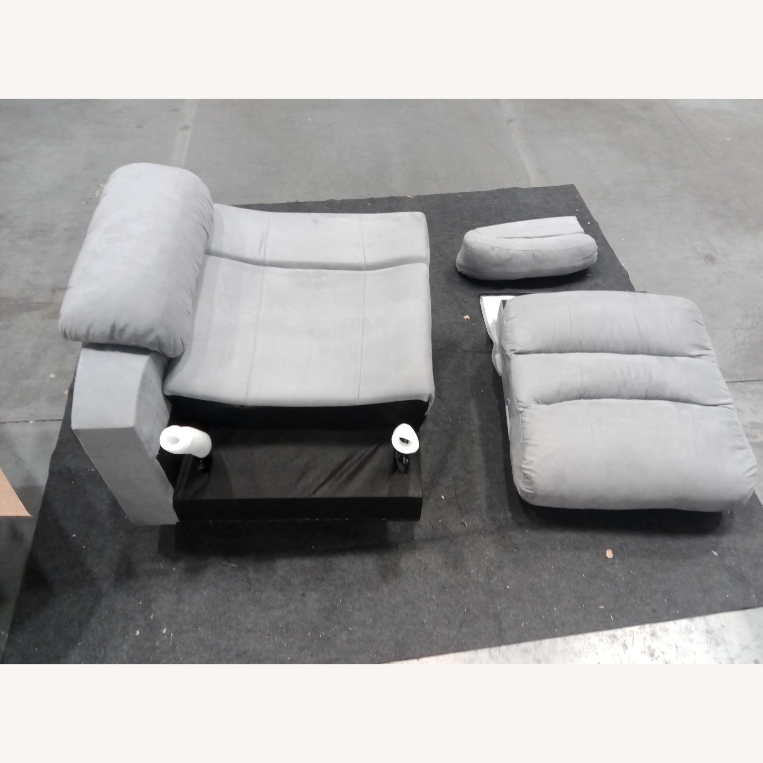 Microfiber Manual Recliner Sofa - image-6
