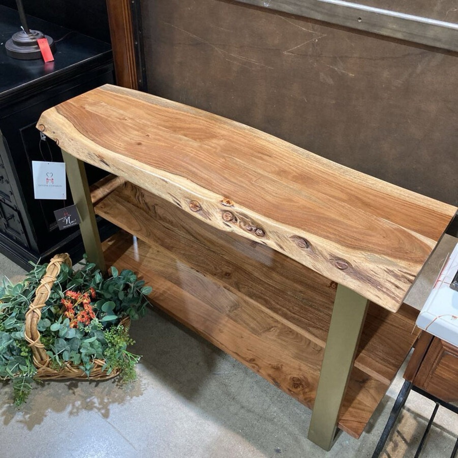 Bloomhome Artisan Triple Shelf Console Table - image-5