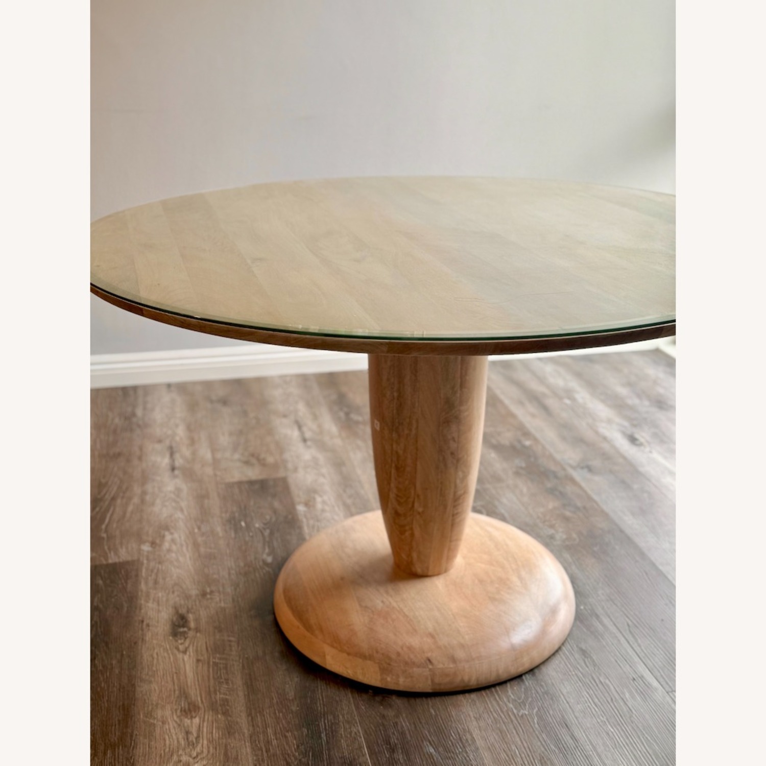 West Elm Winona Dining Table and Glass Cover - image-3