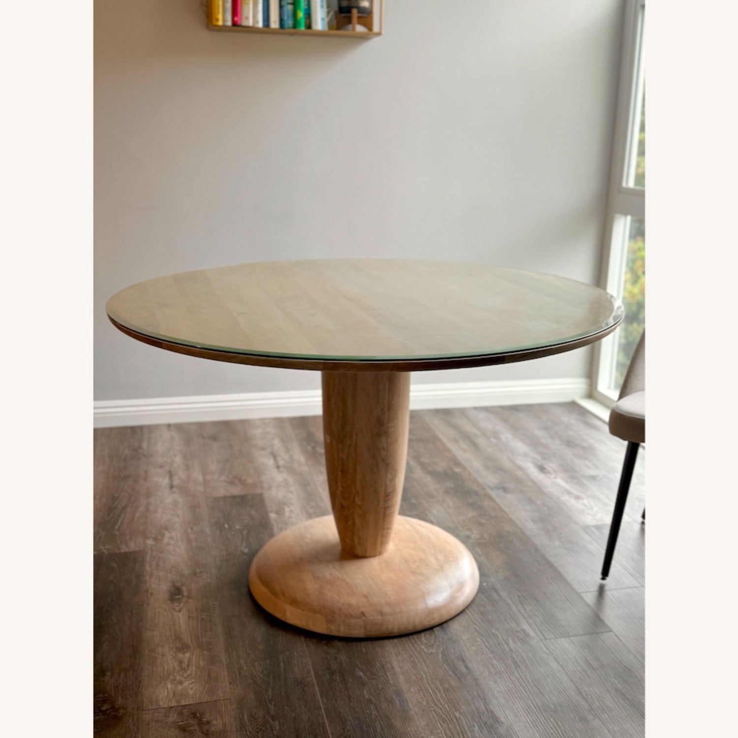 West Elm Winona Dining Table and Glass Cover - image-2