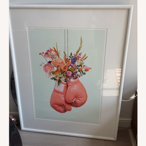 Used Paul Fuentes Boxing Gloves Floral Art for sale on AptDeco