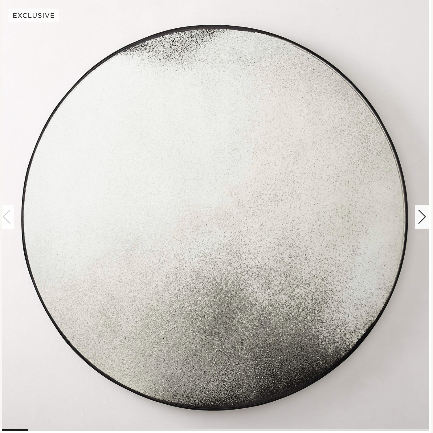 CB2 Clooney Antiqued Round Wall Mirror - image-4