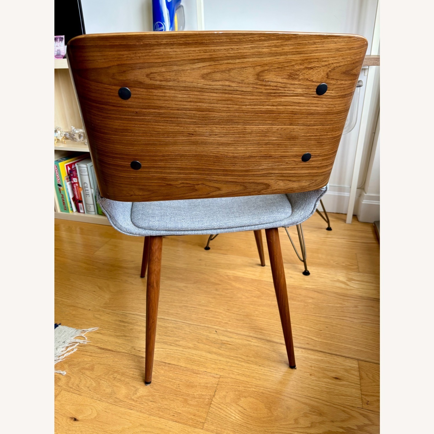 Glass & Wood Round Dining Table with 4 Chairs - image-11