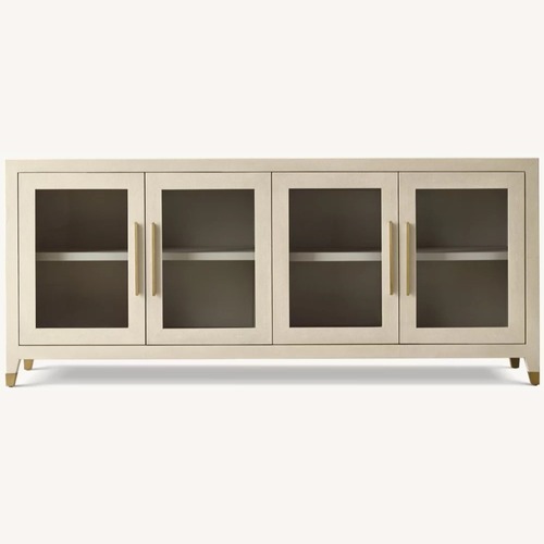 Used RH Graydon Shagreen Glass 4-Door Sideboard for sale on AptDeco