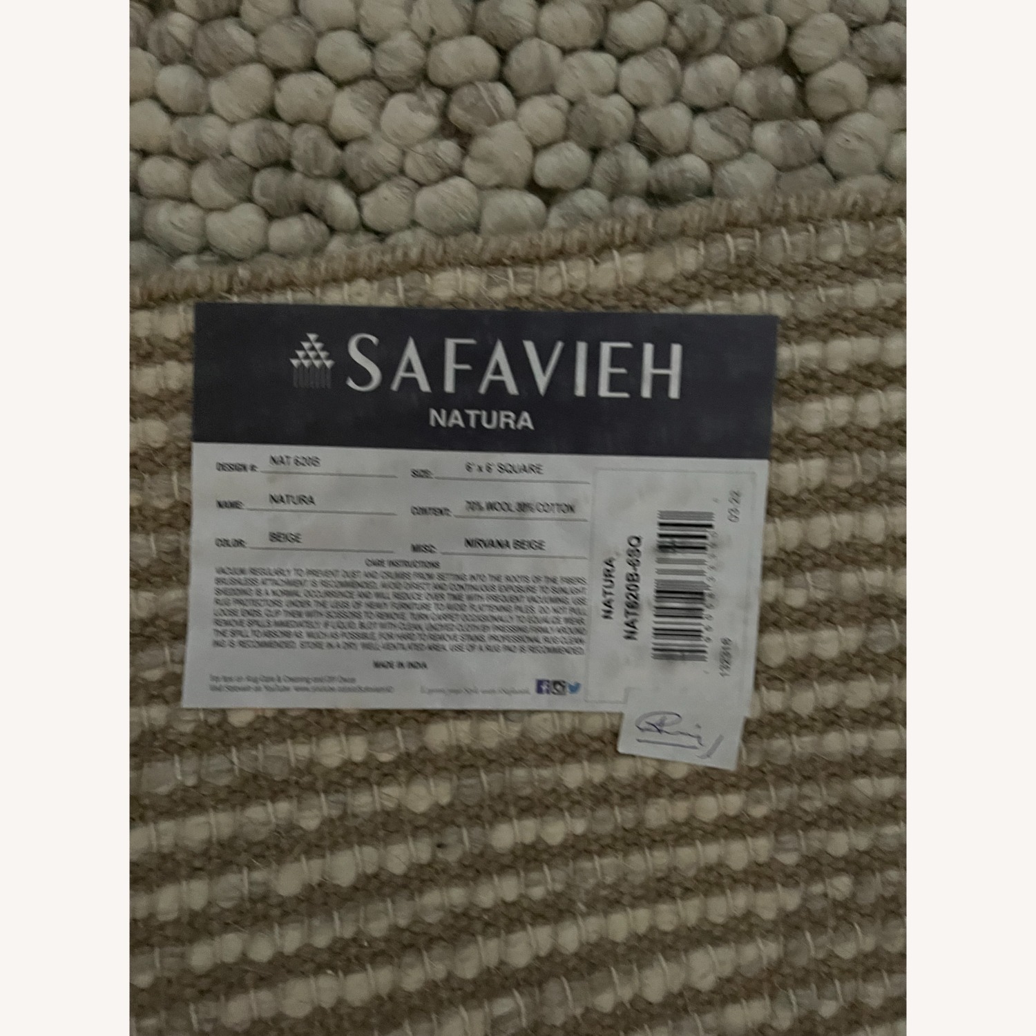 Safavieh 6x6 Square Natura Collection Rug  - image-3
