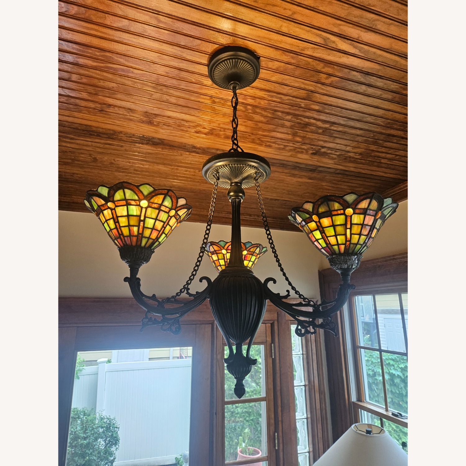 Stained Glass Chandelier  - image-2
