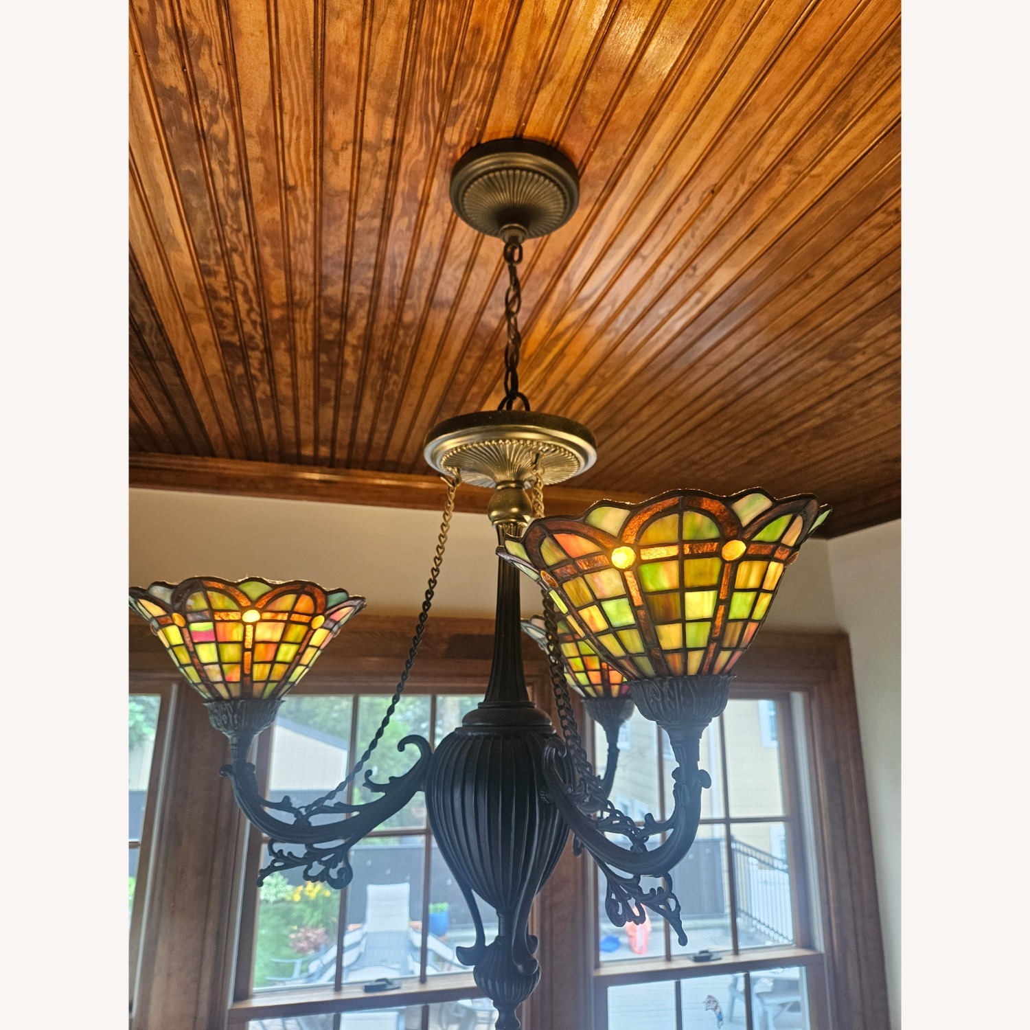 Stained Glass Chandelier  - image-3
