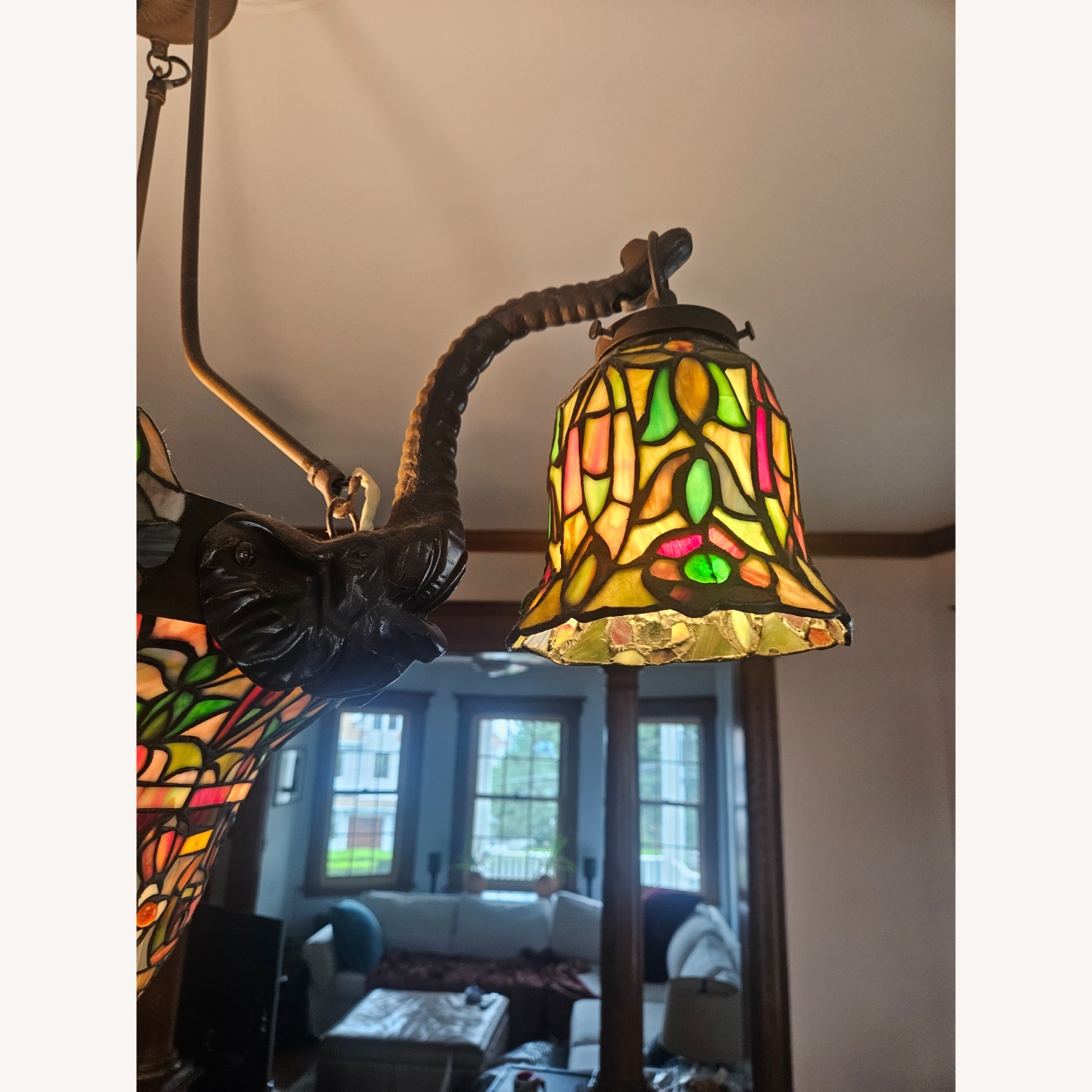 Stained Glass Chandelier - image-4