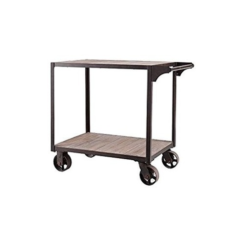 Used Metal Frame and Wheeled Serving Cart for sale on AptDeco