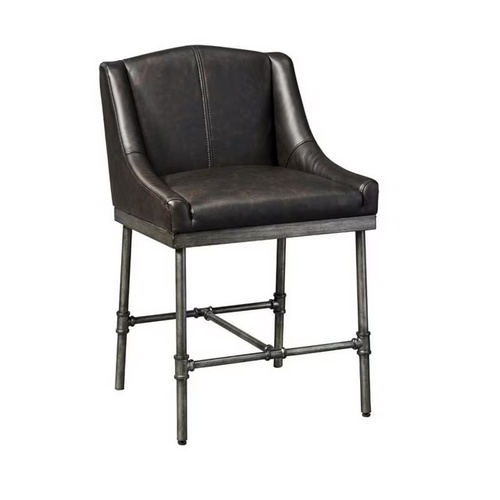 Used Industrial Bar Stools Metal Pipe Base  for sale on AptDeco