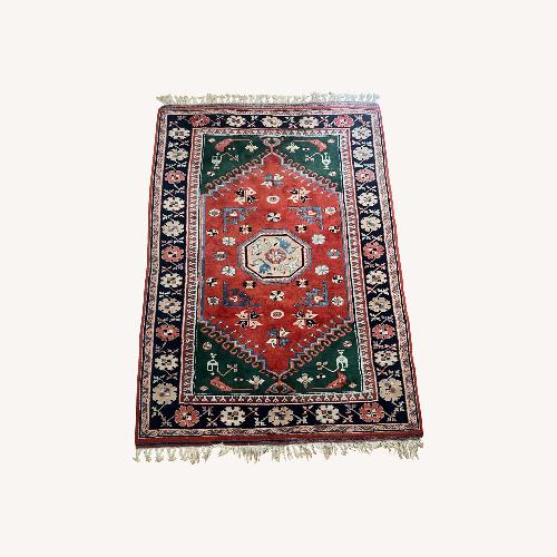Used Authentic Karabagh Hand-knotted Wool Area Rug for sale on AptDeco