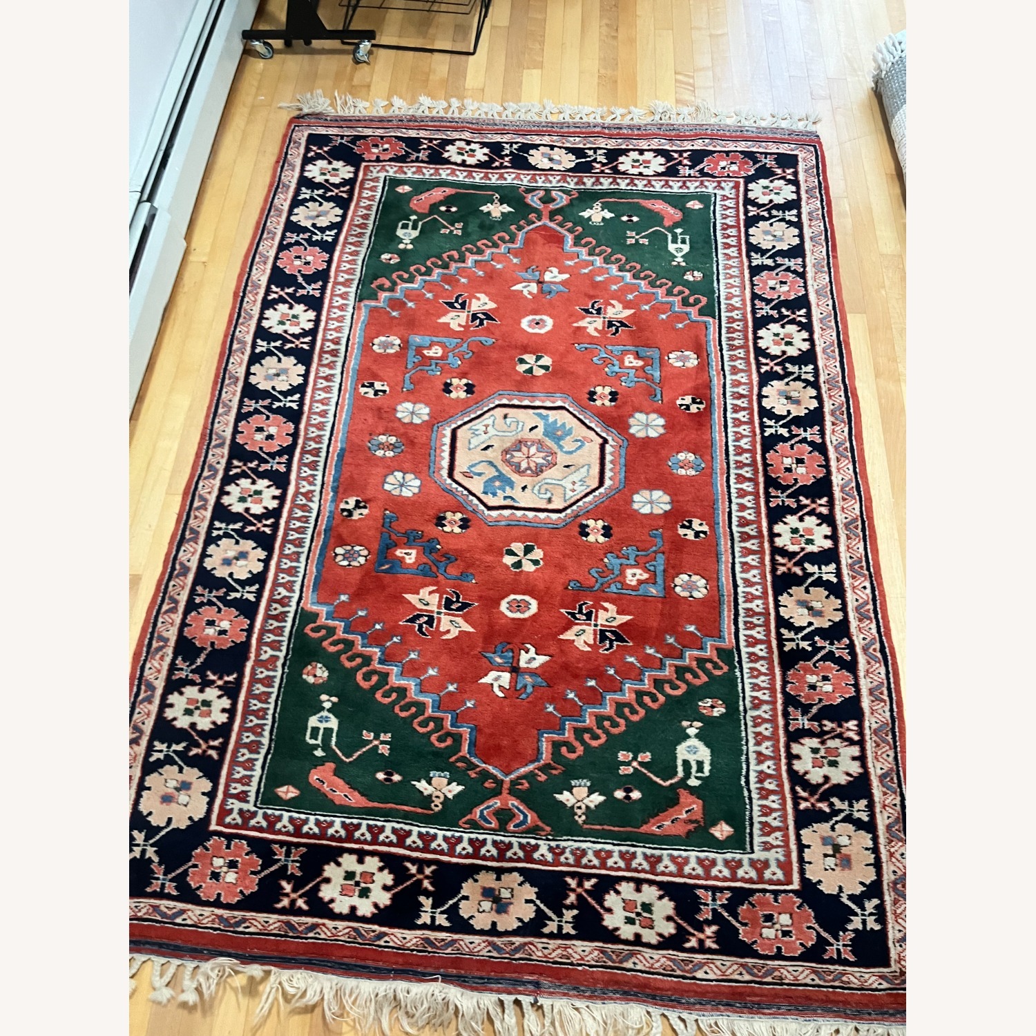 Authentic Karabagh Hand-knotted Wool Area Rug - image-5