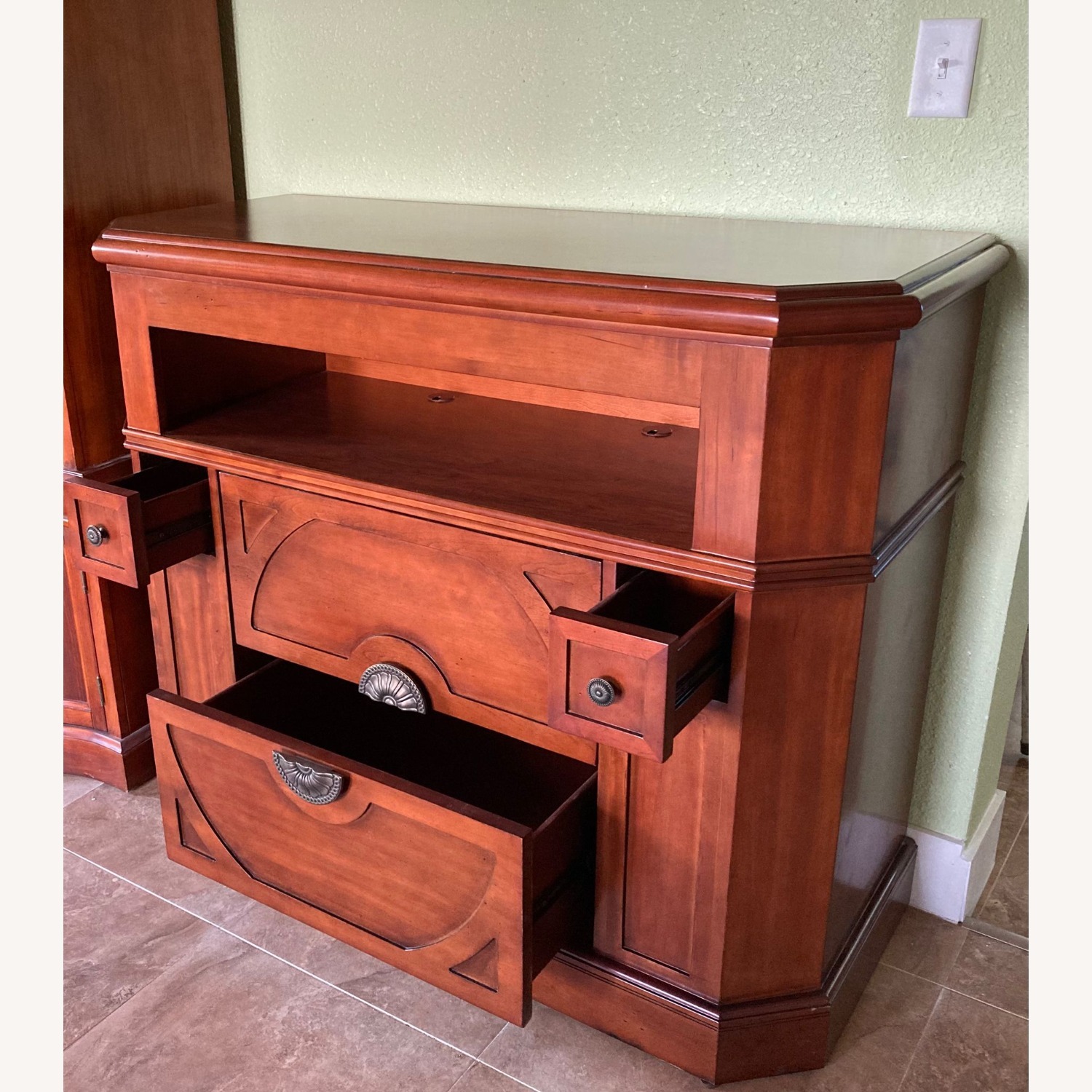 Elegant Custom Wood Entertainment Center/Wall Unit - image-3