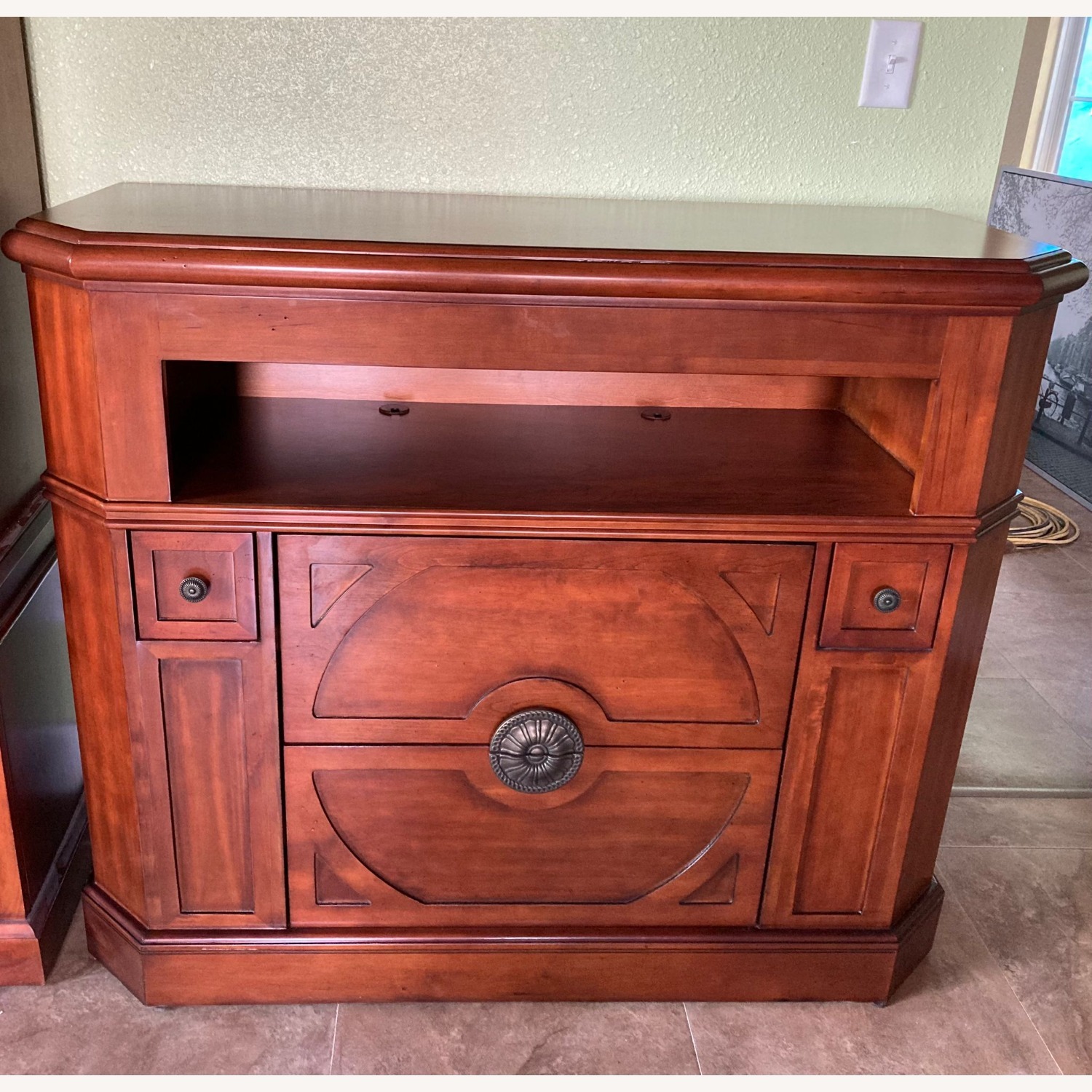 Elegant Custom Wood Entertainment Center/Wall Unit - image-1