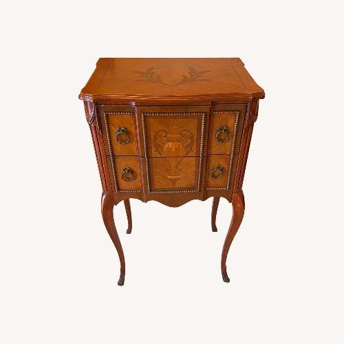 Used Vintage French Louis XV Nightstands with Marquetry for sale on AptDeco