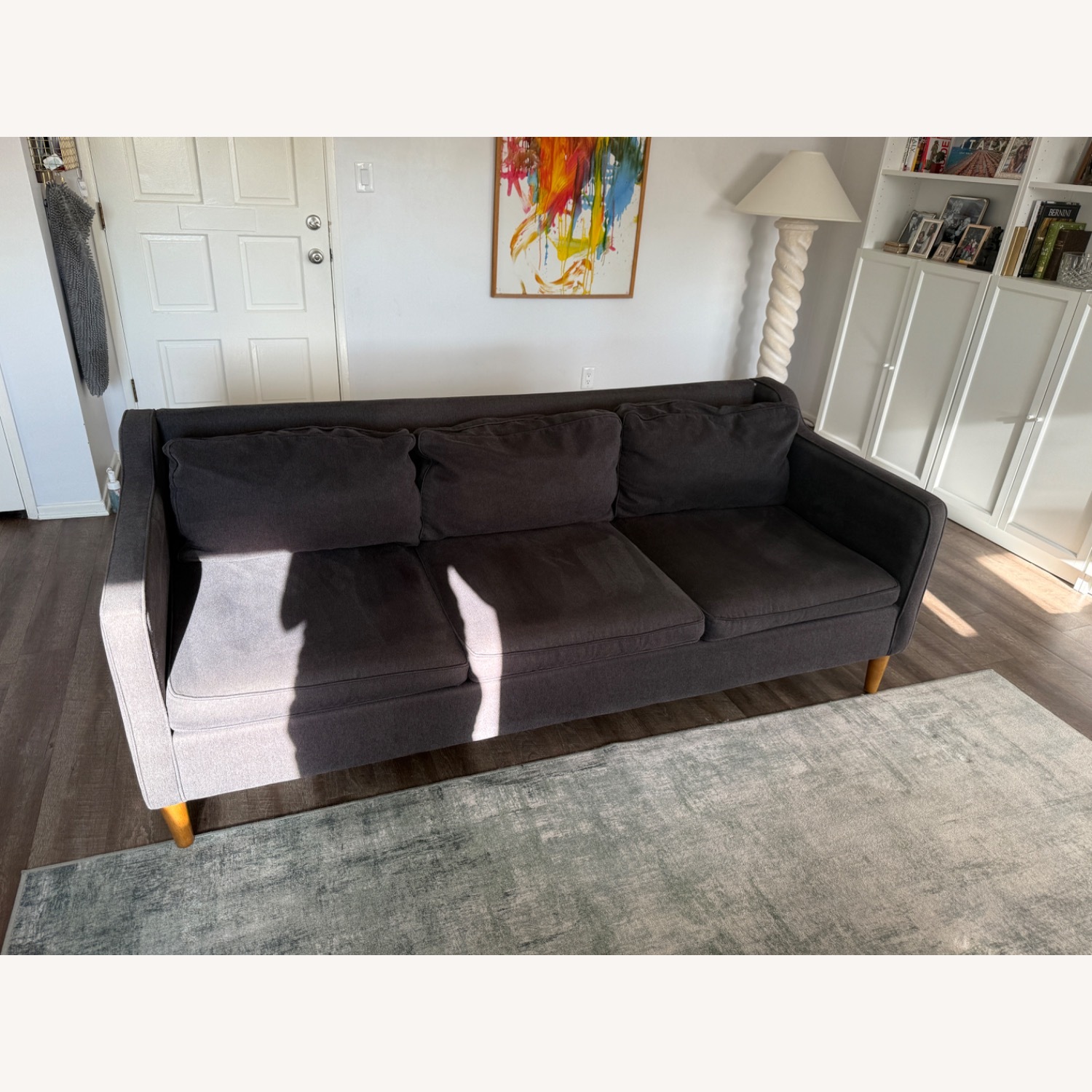 West Elm Dark Gray Hamilton Sofa (81”) - image-8