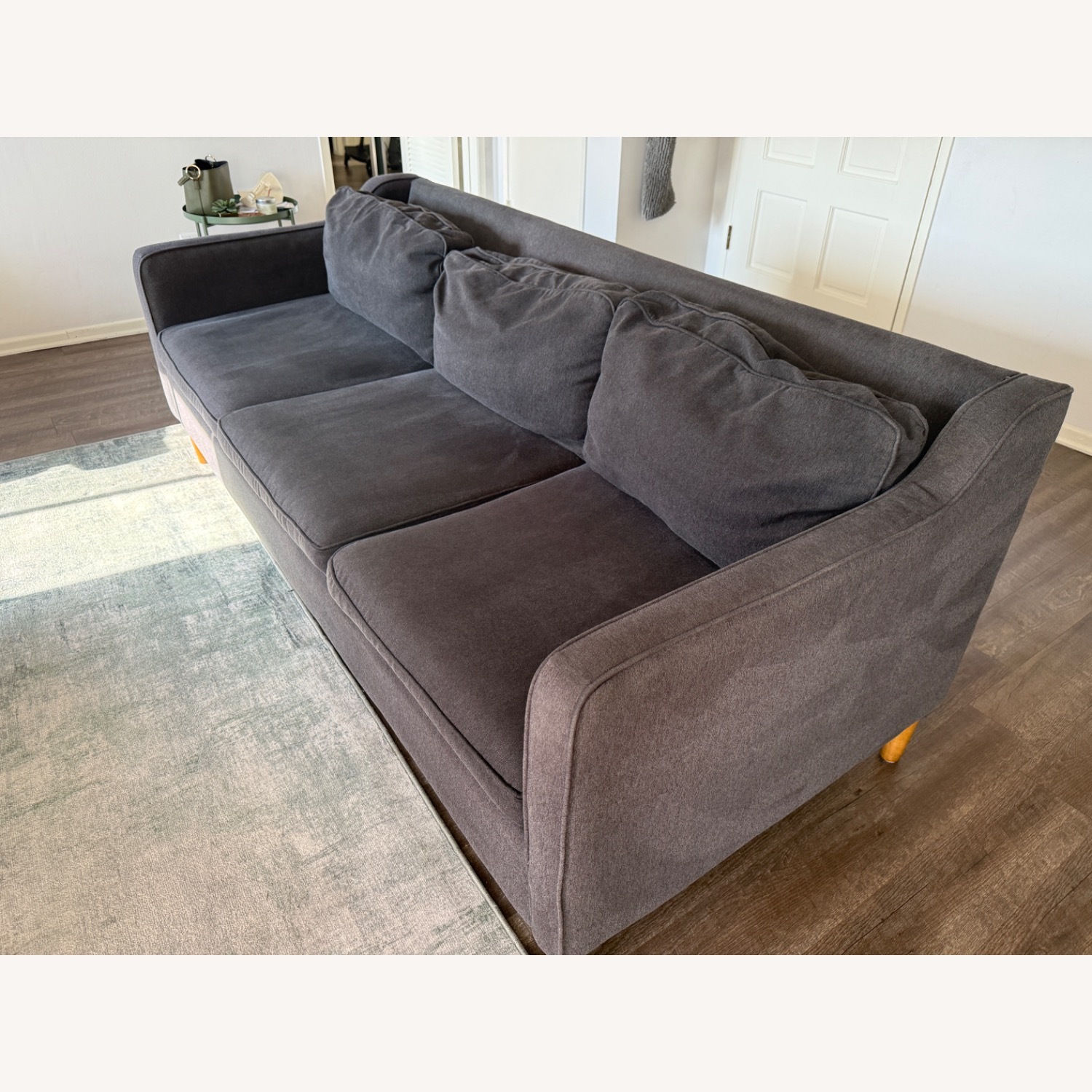 West Elm Dark Gray Hamilton Sofa (81”) - image-1